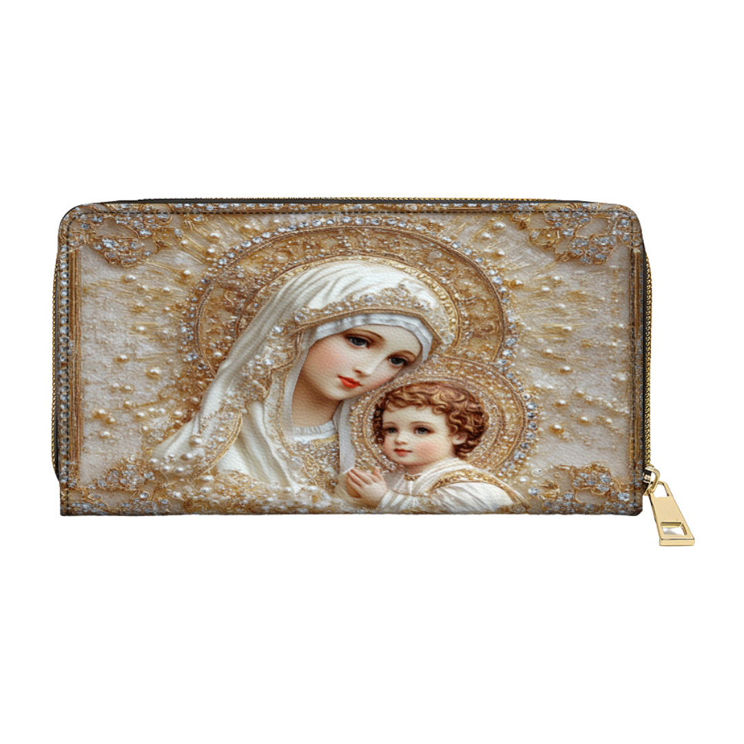 Cartera Católica Femenina – María y el Niño Jesús