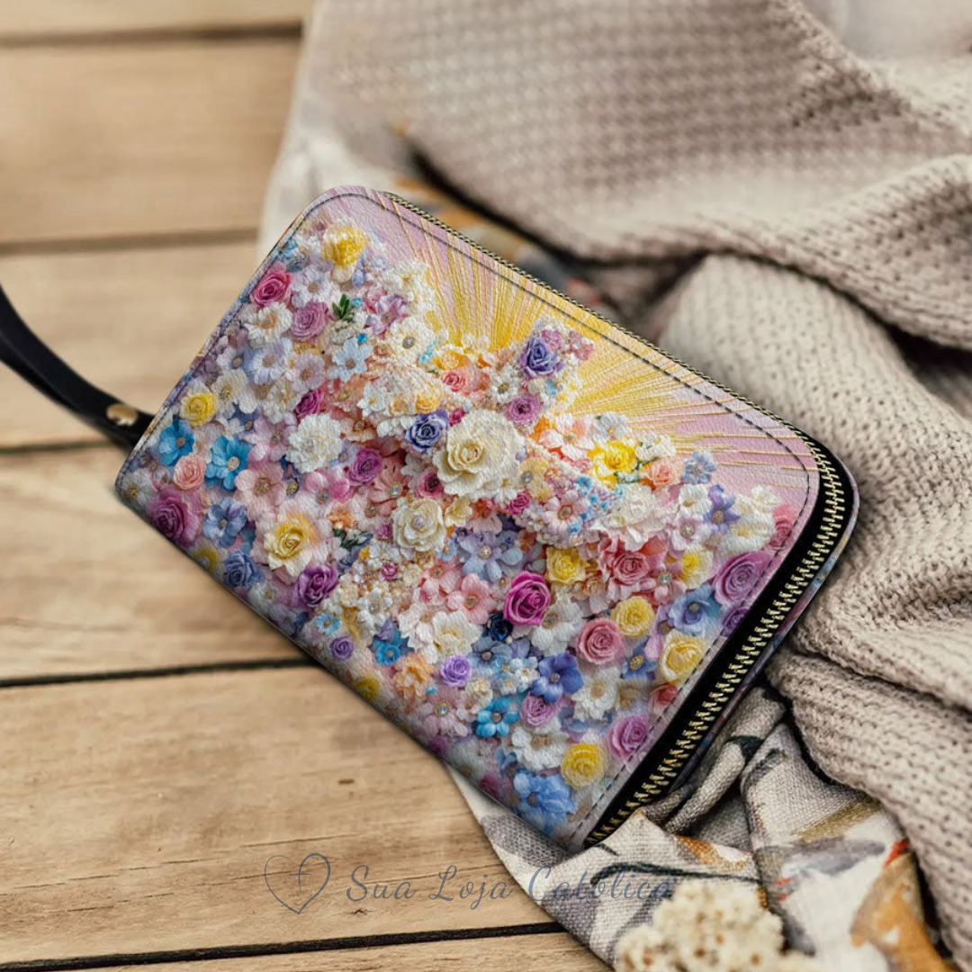 Cartera Católica Femenina – Flores de la Gracia