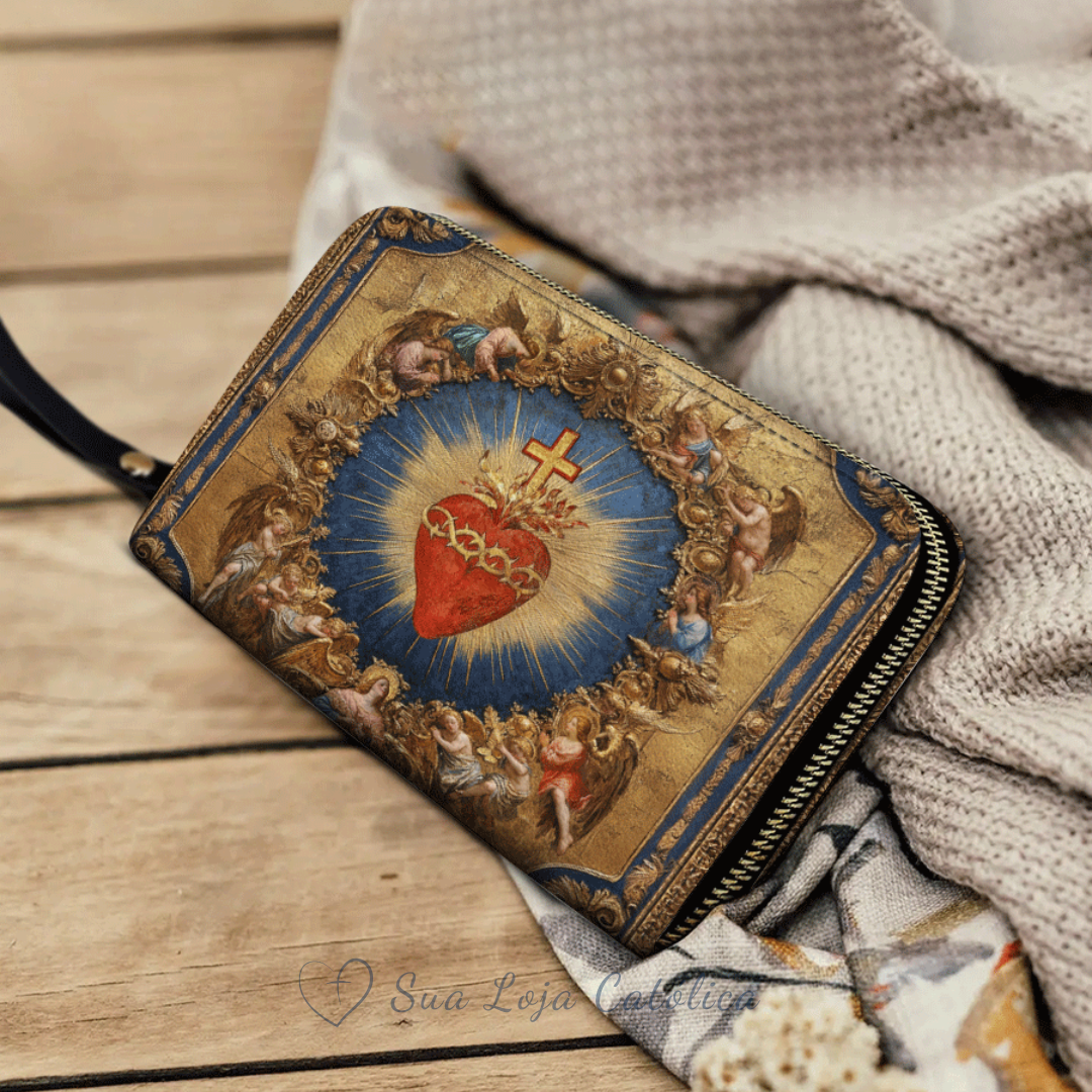 Cartera Católica Femenina – Sagrado Corazón del Divino Amor