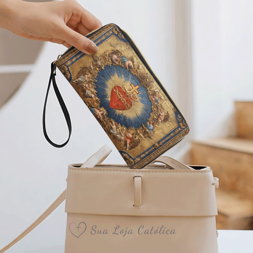 Cartera Católica Femenina – Sagrado Corazón del Divino Amor