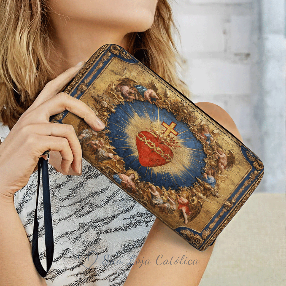 Cartera Católica Femenina – Sagrado Corazón del Divino Amor