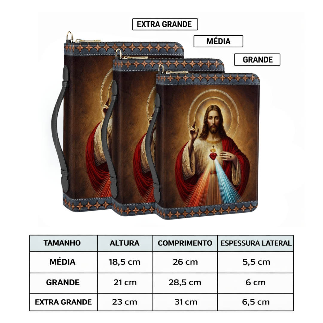 Capa de Bíblia - Sagrado Coração de Jesus